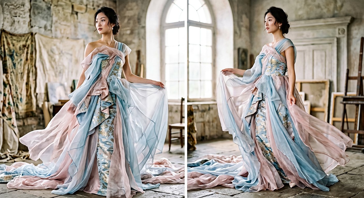 Sutra Songjin & Chiffon Organza